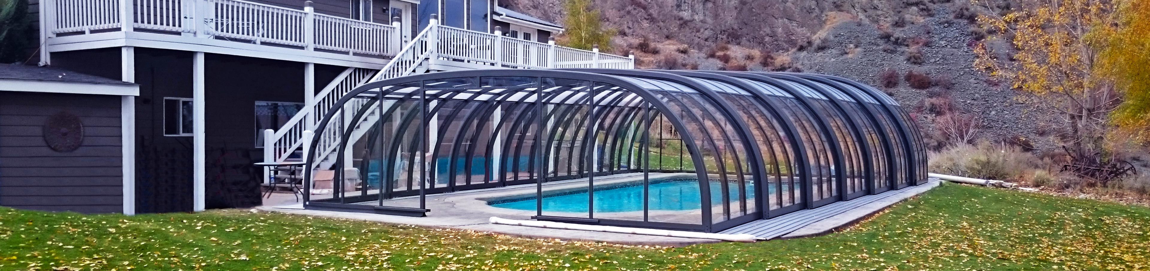 High-Level Retractable Pool Enclosures
