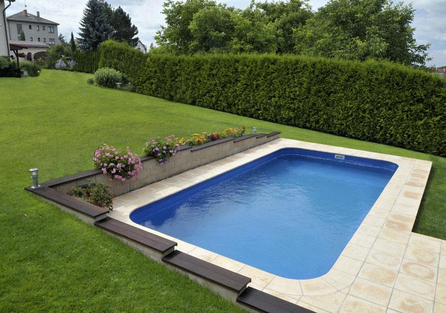 Smooth Rectangle Skimmer Pool