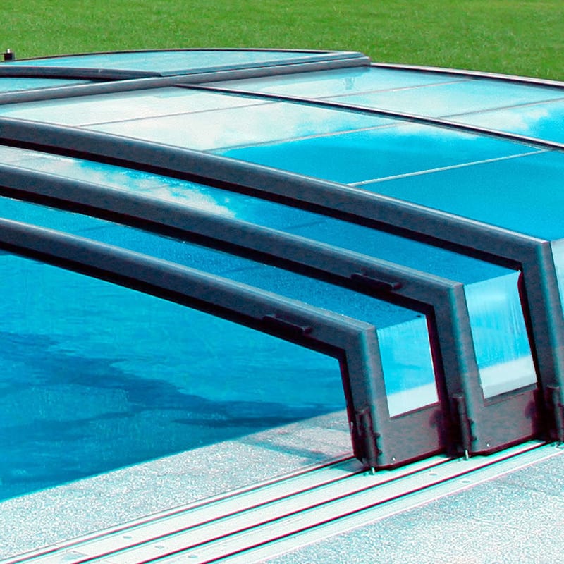 pool enclosure corona™ low-level pool enclosure