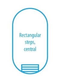 rectangular-central stairs