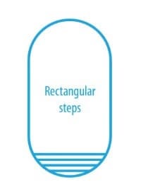 rectangular steps
