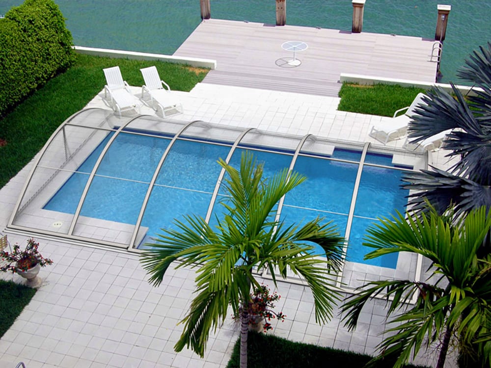klasik smart b retractable swimming pool enclosure - cheap pool enclosure 2