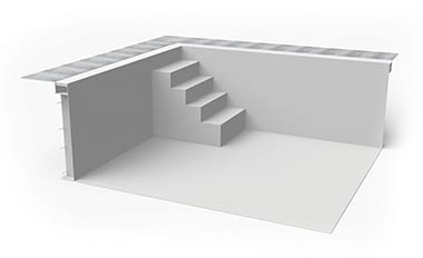 Inside corner staircase DESIGN