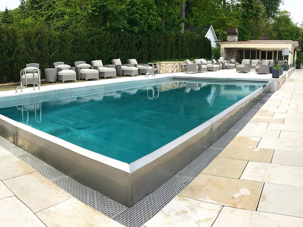 steel sided swimming pools