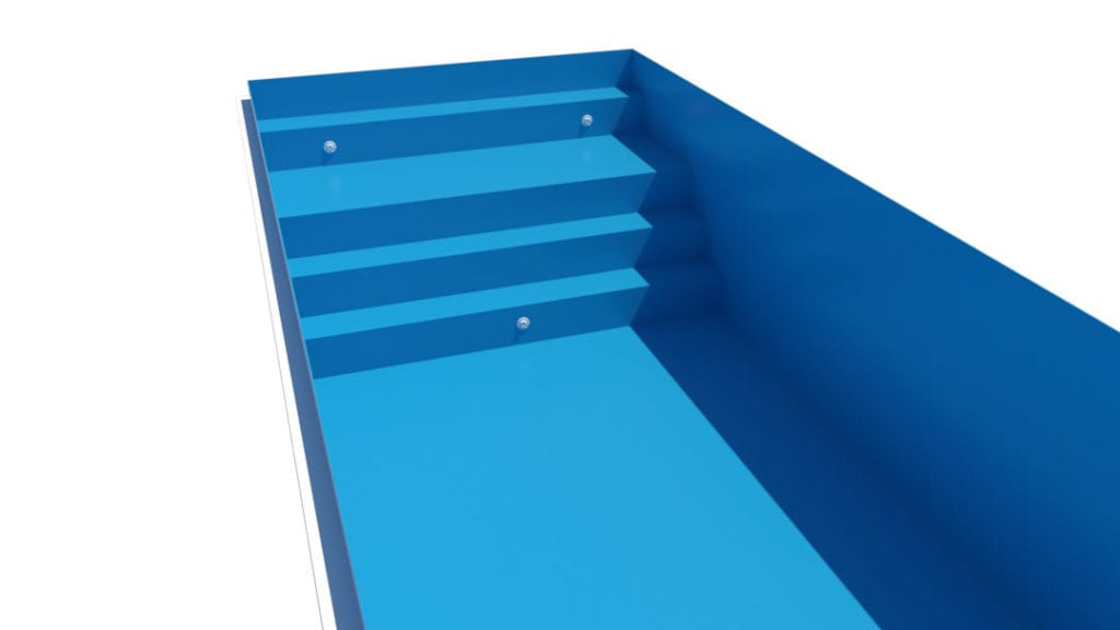 polymer pool steps