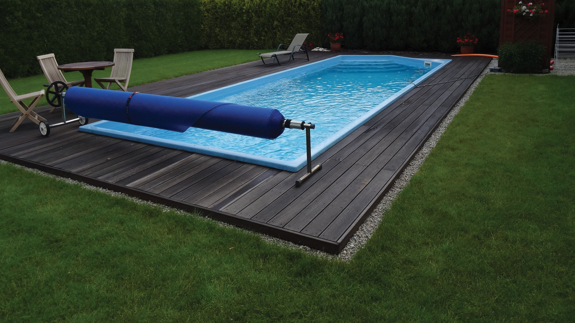 reinforced polyester garden pool