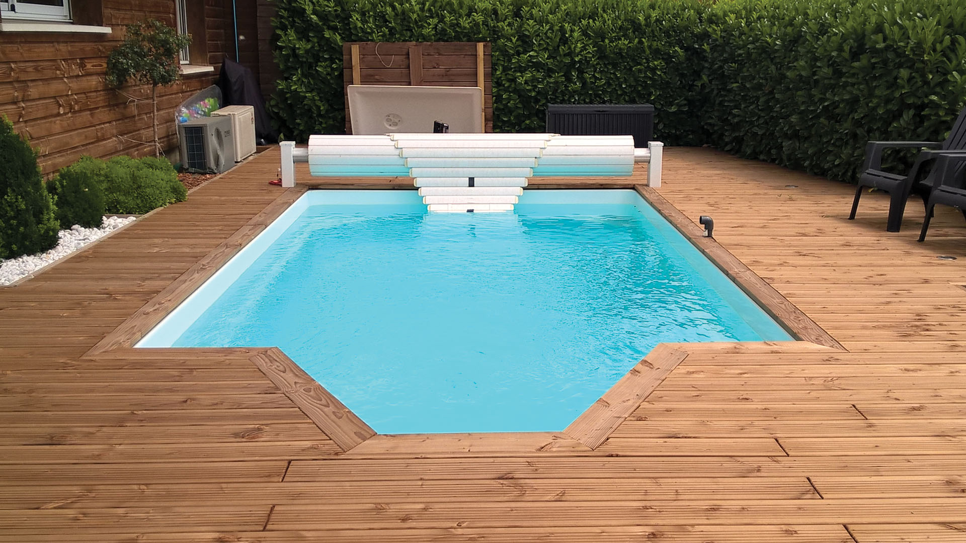 reinforced polyester fiberglass small garden pool