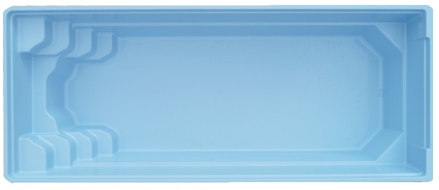 King style 9m x 3.75m x 1.5m Rectangle Swimming Pool with metallic finish