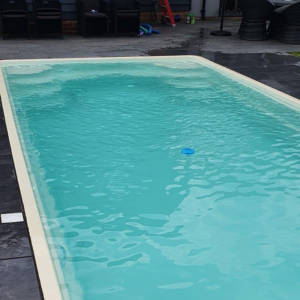 King Rectangle Swimming Pool 9 X 3.75 X 1.5m In Metallic Finish