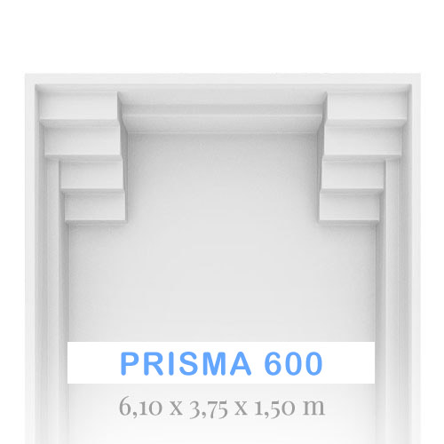 prisma 600 6,10 x 3,75 x 1,50 m