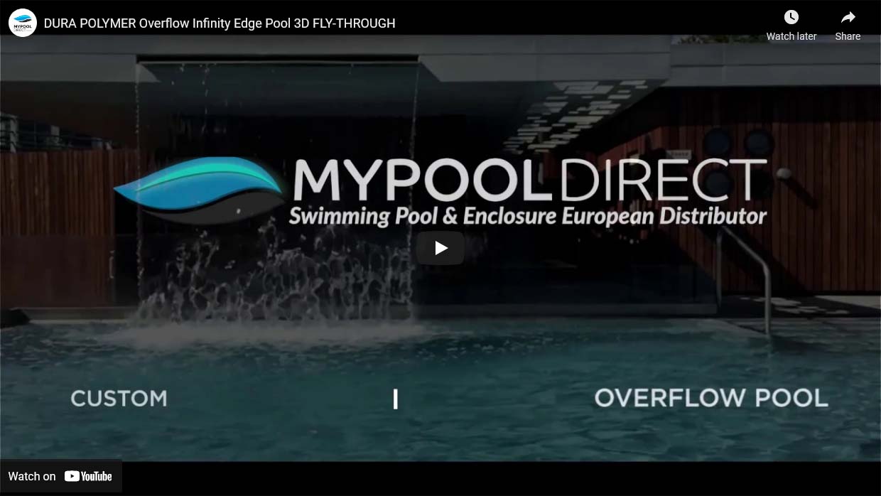 dura polymer ininity edge swimming pool video - watch on youtube!