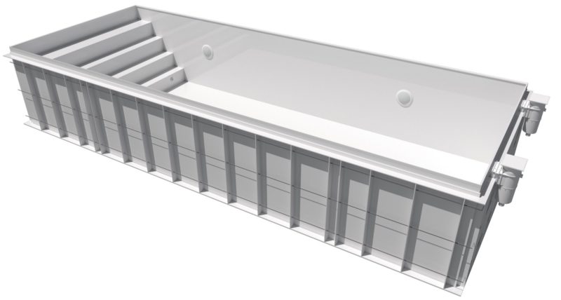 Dura Polymer Skimmer Basic Pool Shell