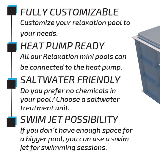 dura polymer mini relaxation pool features