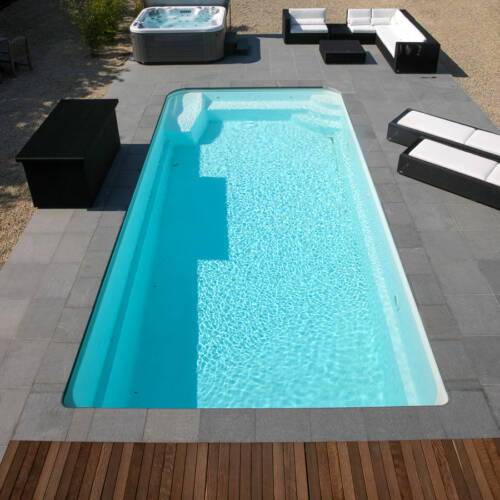 MARINA Multilevel Depth Pool With Lounger + Side Seating