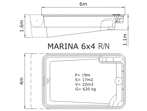 marina 6x4 r/n