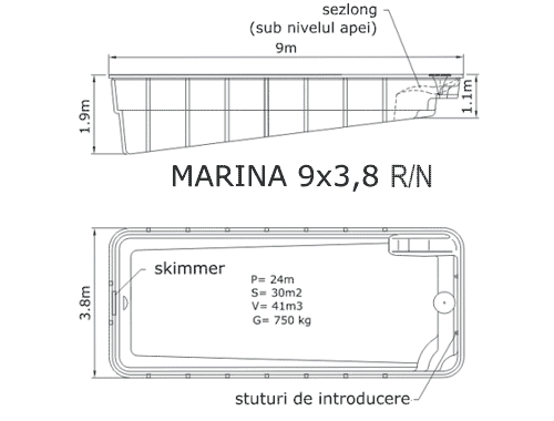marina 9x3,8 r/n