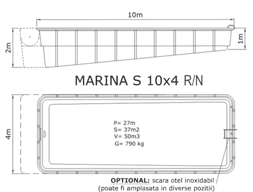marina s 10x4 r/n